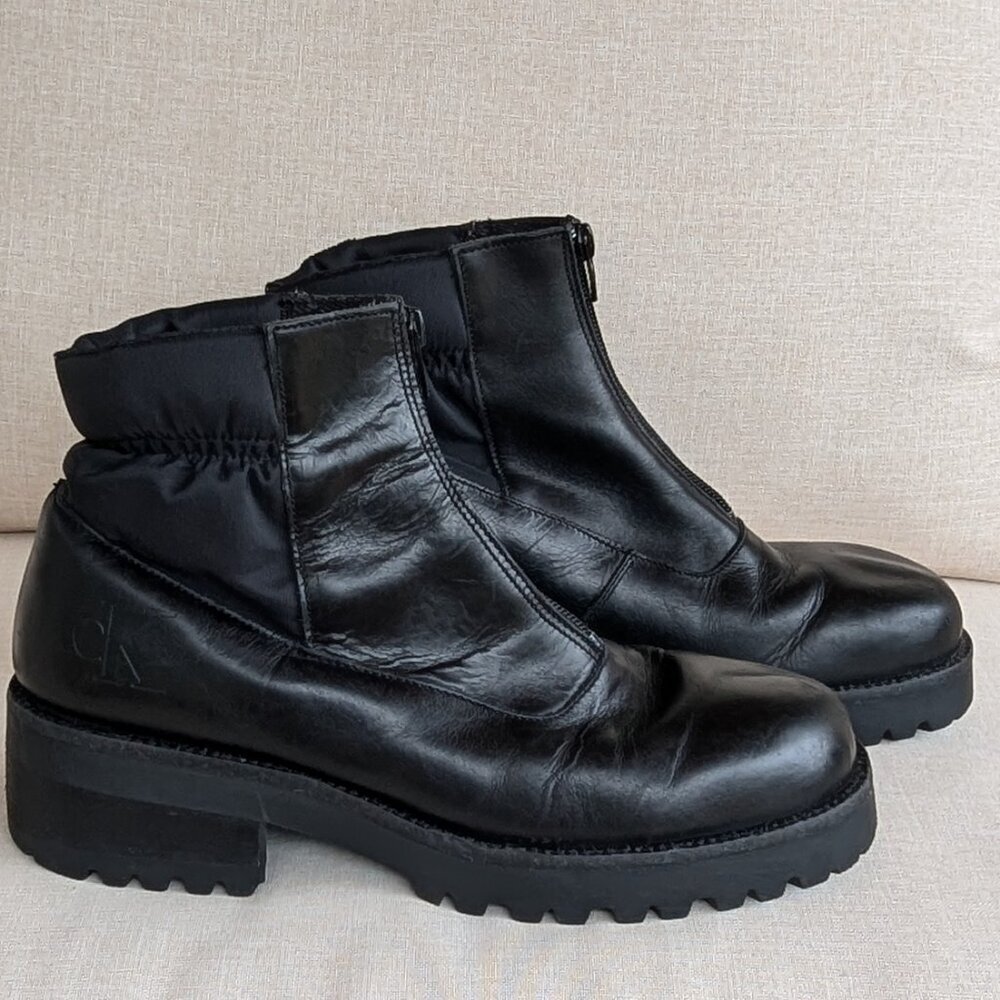 Calvin Klein Leather Boot Women's - Size 8.5